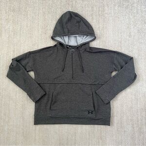 Under Armour Loose Fit Grey Zip Up Hoodie Pullover L